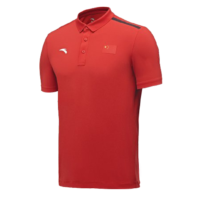 安踏贊助中國國家隊2022短袖POLO衫團(tuán)購款t恤男女運動翻領(lǐng)純色