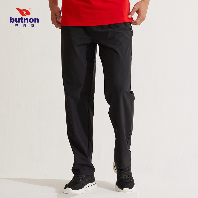 巴特儂butnon 男款梭織運動休閑梭織透氣 M2249-黑色