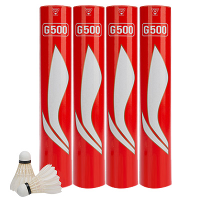 李寧 12只裝優(yōu)質鵝毛羽毛球 G500 臺纖天然軟木 擊球手感清晰 飛行耐打兼顧 AYQR010-7-8-9-10-11-12