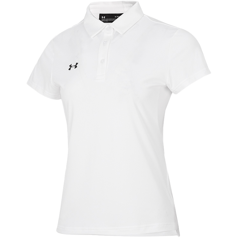 安德瑪女夏季運動服潮流時尚健身訓練舒適透氣T恤短袖POLO衫 22500525-100