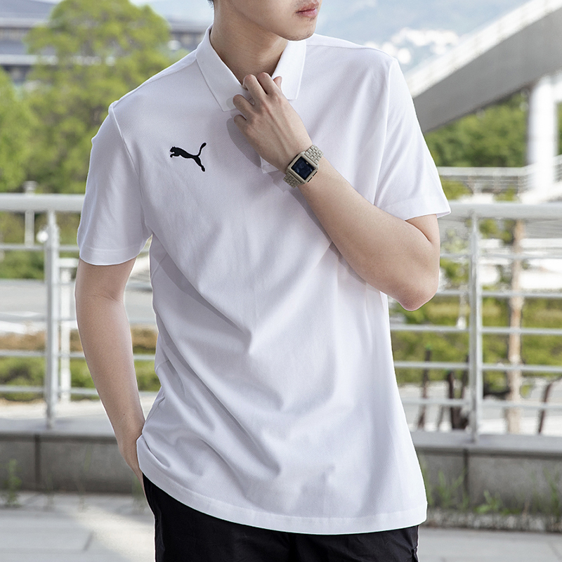 彪馬短袖男運動休閑服健身訓練跑步透氣polo衫寬松T恤 656579-03-04