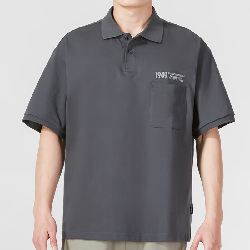 阿迪達(dá)斯 POLO衫男裝健身訓(xùn)練運(yùn)動服寬松透氣休閑翻領(lǐng)短袖T恤IP3979