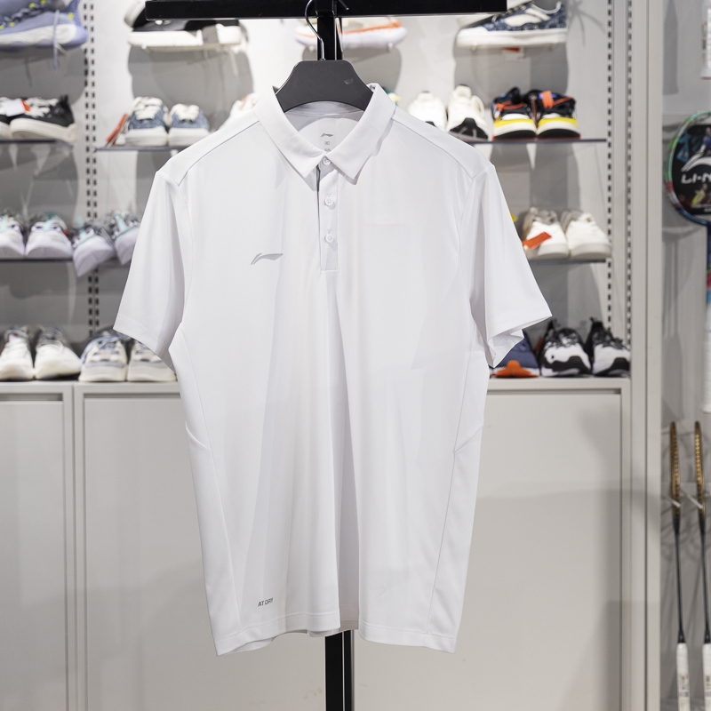 李寧短袖POLO男子2025新款團(tuán)購速干涼爽商務(wù)休閑翻領(lǐng)T恤APLV029-12