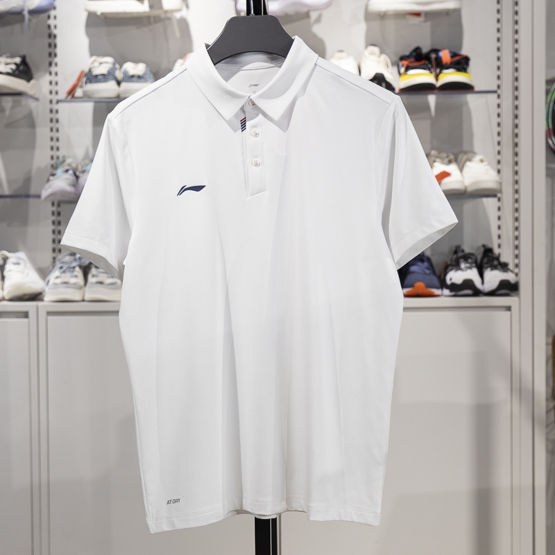 李寧短袖POLO衫男子2025新款團(tuán)購系列夏季速干透氣翻領(lǐng)T恤APLV133-1