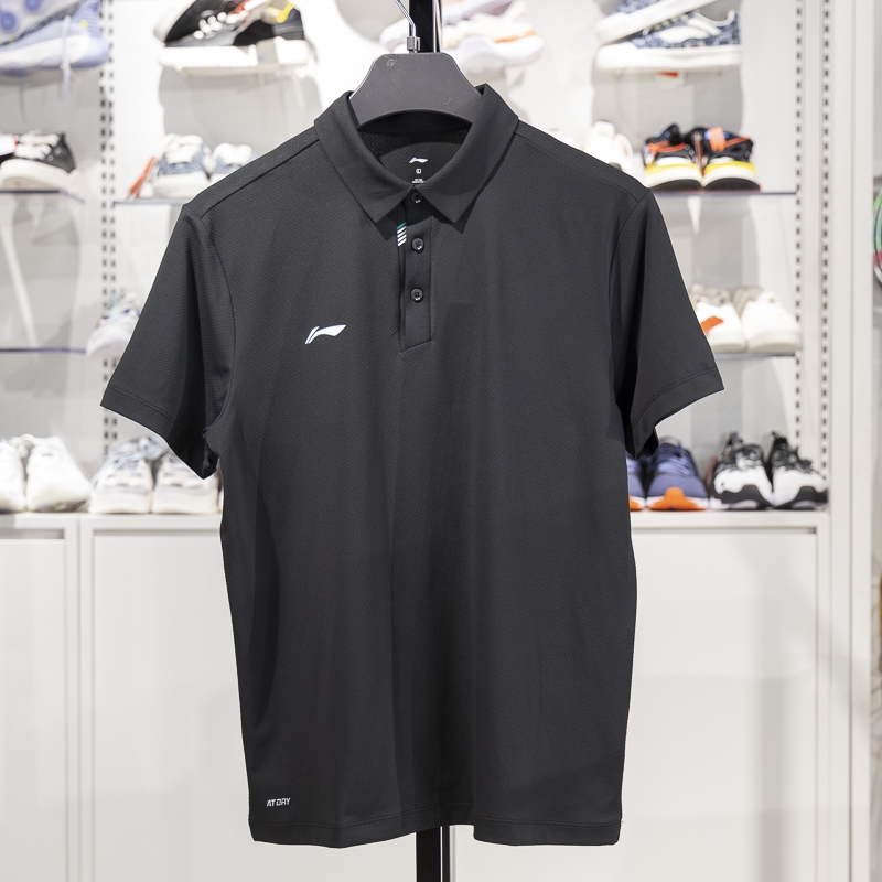 李寧短袖POLO衫男子2025新款團(tuán)購系列夏季速干透氣翻領(lǐng)T恤APLV133-2