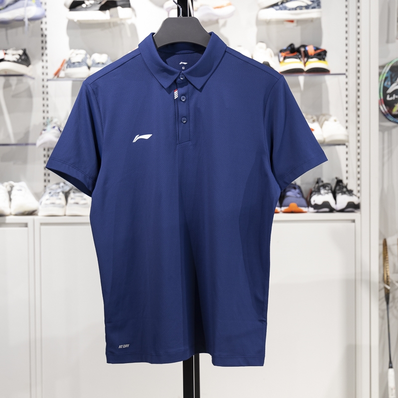 李寧短袖POLO衫男子2025新款團(tuán)購系列夏季速干透氣翻領(lǐng)T恤APLV133-3