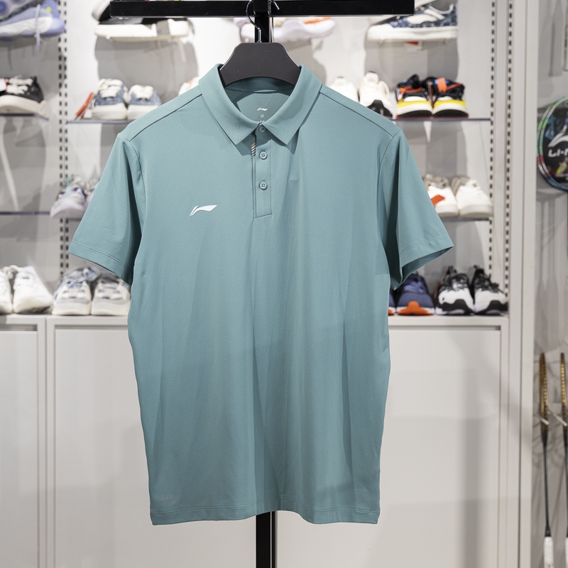 李寧短袖POLO衫男子2025新款團(tuán)購系列夏季速干透氣翻領(lǐng)T恤APLV133-5