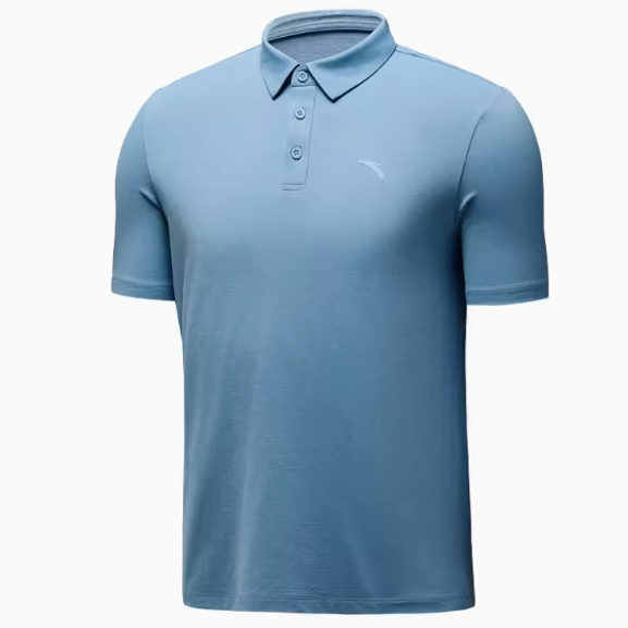 安踏型動Polo衫丨短袖t恤男士夏季透氣翻領商務冰絲休閑通勤上衣452520204-6