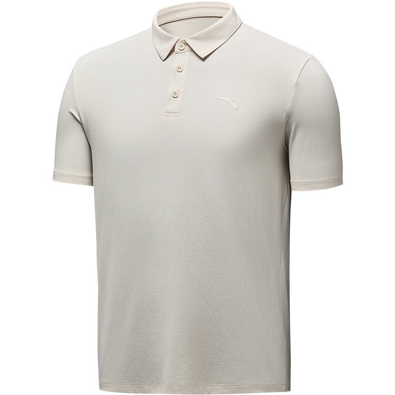 安踏型動Polo衫丨短袖t恤男士夏季透氣翻領商務冰絲休閑通勤上衣452520204-2