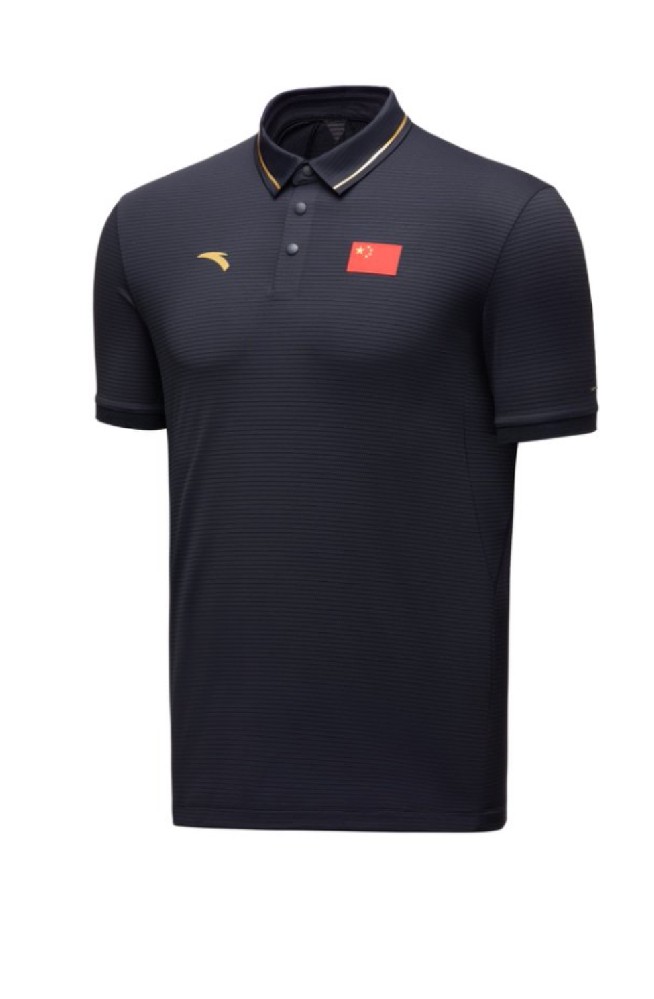 安踏2025夏新贊助款國家隊Polo衫男休閑運動短T冰膚科技452520104-3