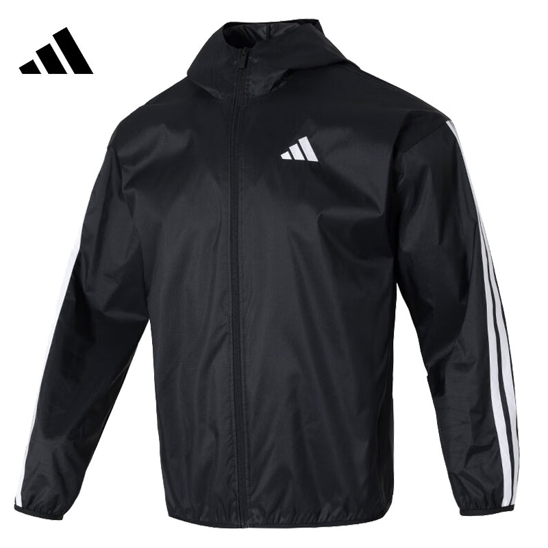 adidas阿迪達斯男子M 3S WB Ripstop運動健身夾克外套IM7848