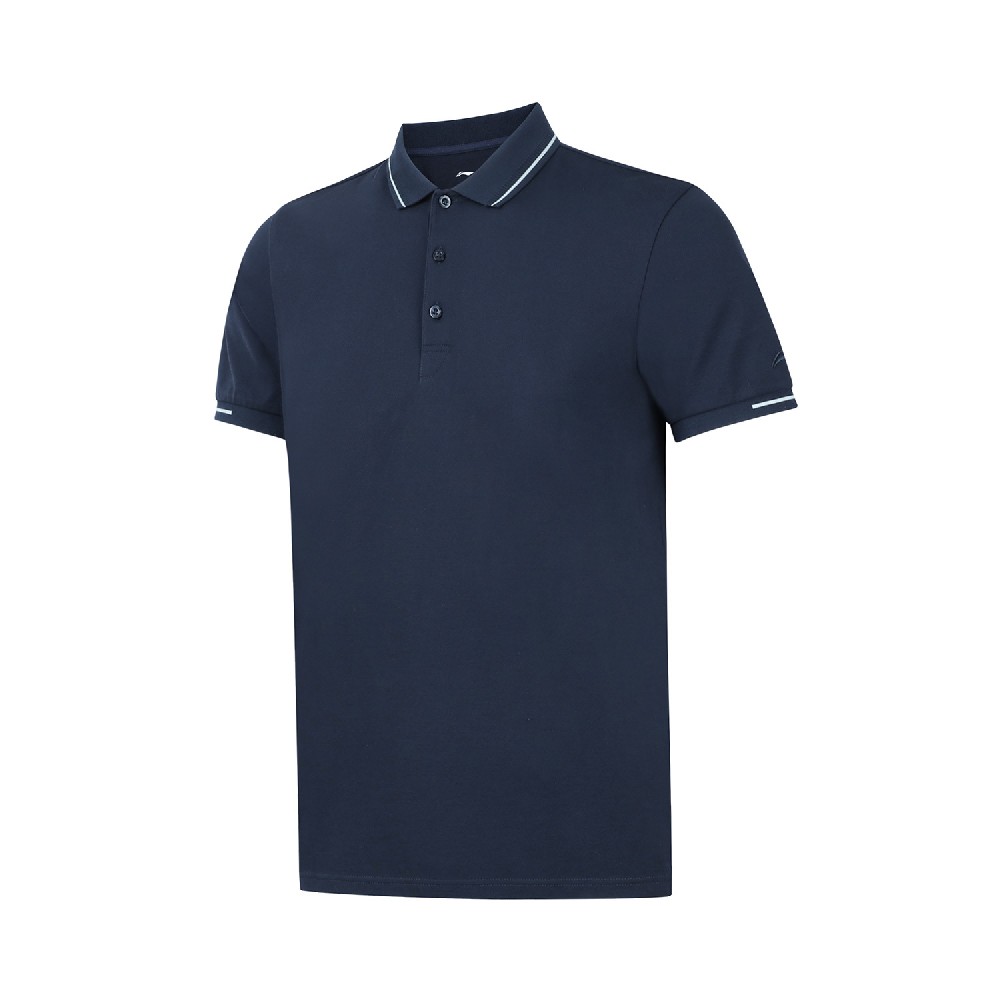 李寧2023新品短袖Polo墨水藍APLT083-9/APLT084-9