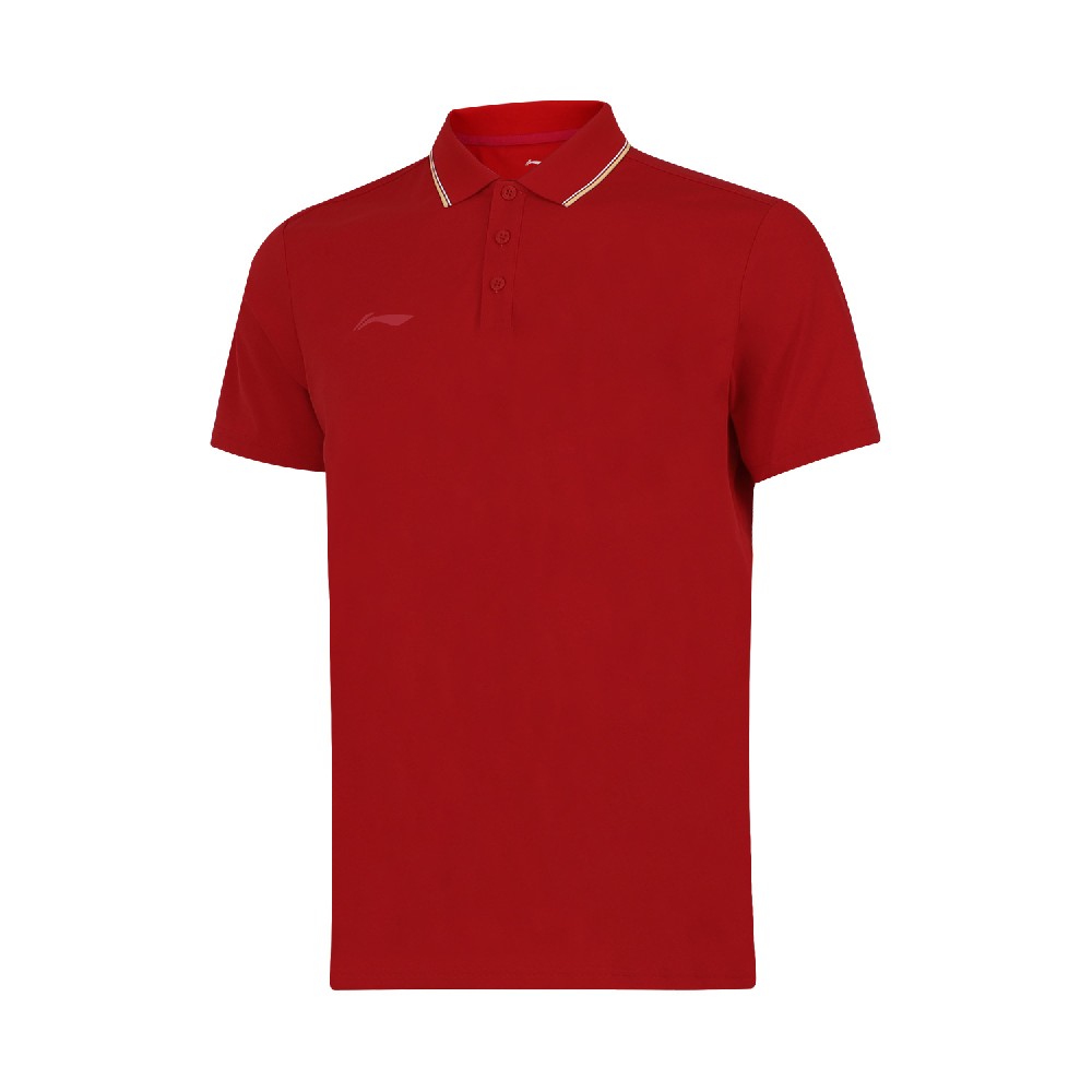 李寧 2023年團購男款短袖Polo 全滌速干吸濕排汗 標(biāo)準(zhǔn)白 黑色 桑巴紅 淡青綠 APLT079-1-4-5-2